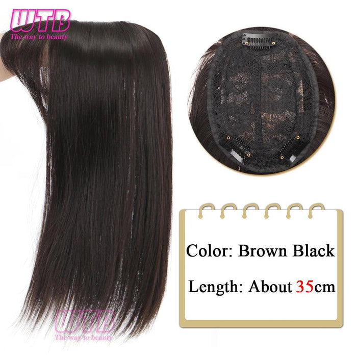 Bangs & Volume: Clip-In Hair Topper for Instant Transformation