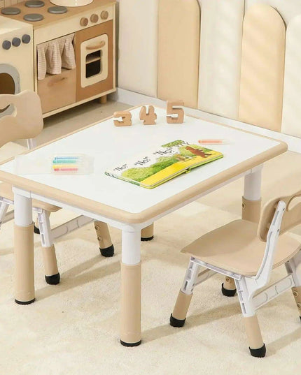 Adjustable Toddler Activity Table and Chair Set for Kids Aged 3-8