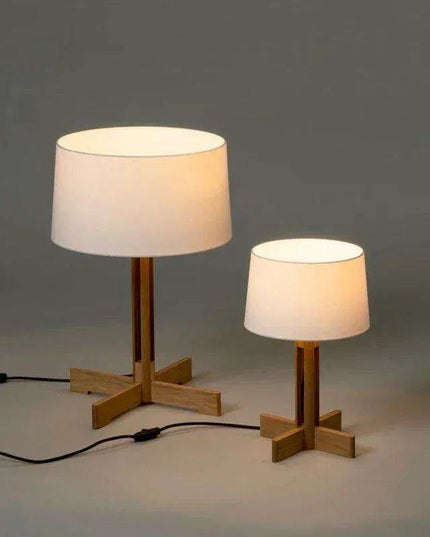 Rustic Wabi Sabi Walnut Floor Lamp - Stylish Illumination for Any Room