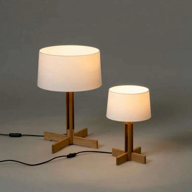 Rustic Wabi Sabi Walnut Floor Lamp - Stylish Illumination for Any Room