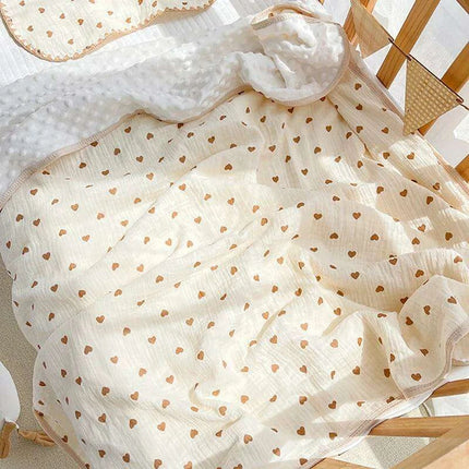 Autumn Comfort Fleece Baby Swaddle and Quilt Blanket