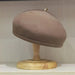 Elegant Gold-Accented Wool Beret Hat for Women - Timeless Pillbox Fascinator for Weddings and Special Occasions
