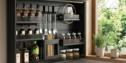 Shop1104844098 Electric Voice-Controlled Vertical Kitchen Storage Rack