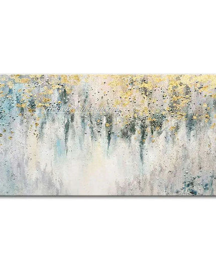 Hand-Painted Abstract Oil Canvas: Artistic Elegance for Chic Home Decor