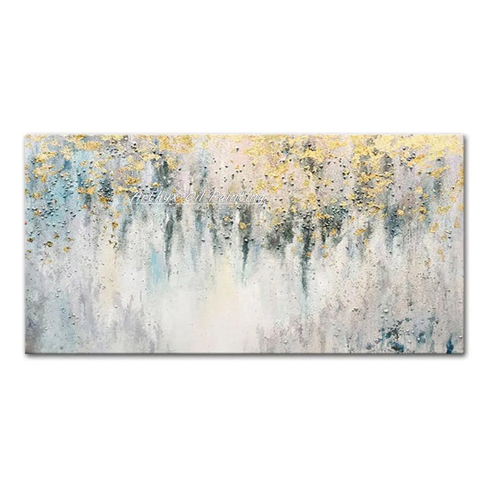 Elegant Handcrafted Abstract Oil Painting on Canvas for Stylish Home Decor