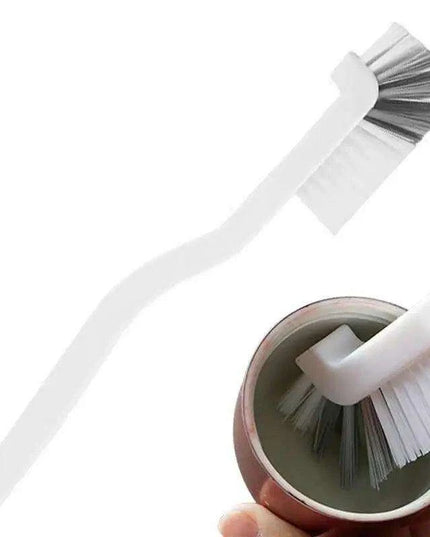 Ergonomic Long-Handled Kitchen Scrub Brush for Easy Cleaning and Compact Storage