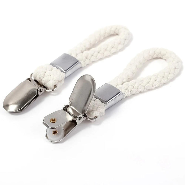 Cotton Loop Kitchen Towel Clip Hanger Set for Efficient Towel Storage and Organization