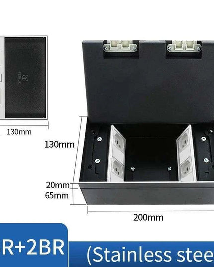 Interchangeable Stainless Steel Floor Socket with Custom Modular Design