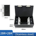 Customizable Stainless Steel Modular Floor Socket with Integrated Marble Design