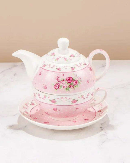 Elegant Floral Porcelain Tea Set for the Sophisticated Tea Connoisseur