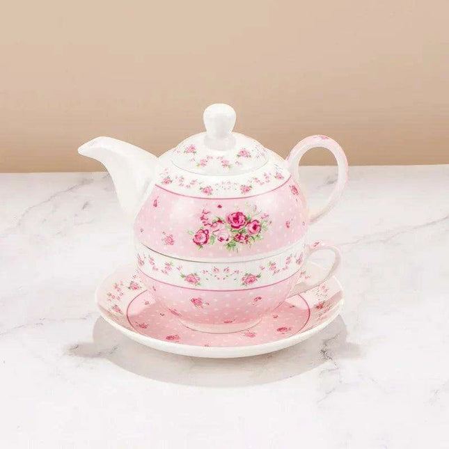 Elegant Floral Porcelain Tea Set for the Sophisticated Tea Connoisseur