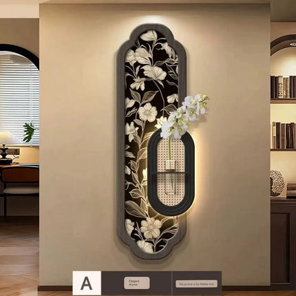 Retro Botanical Illuminated Mural Lamp - Corridor Wall Art