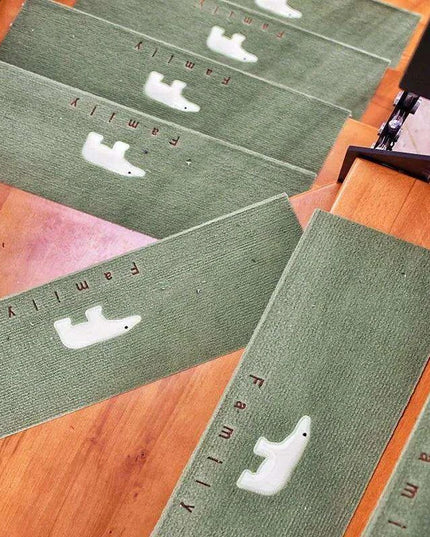 Stylish and Secure Plush Stair Mat Collection with Elegant Patterns