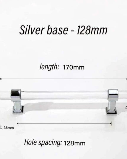 Luxurious Gold Acrylic Drawer Handles with Crystal Detailing - Chic Cabinet Pulls