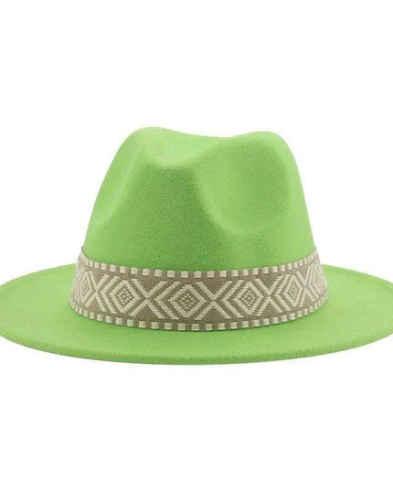 Versatile Unisex Panama Cowboy Hat - Wide Brim Fedora in Classic Camel, Black, and White Felt Options