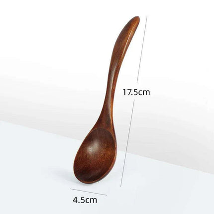 Elegant Long-Handled Wooden Spoon for Gourmet Ramen and Porridge Enjoyment