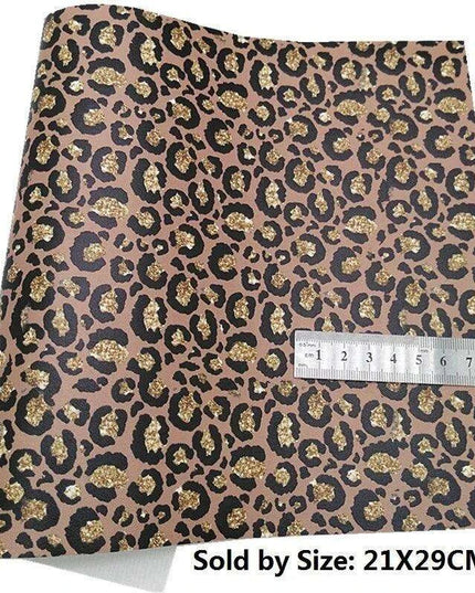 Glittery Pink Tiger & Serpent Faux Leather DIY Crafting Set