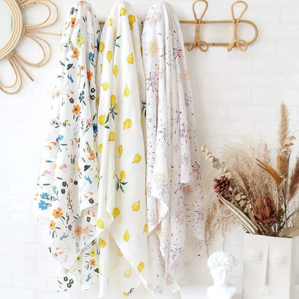 Luxuriously Soft Organic Bamboo Cotton Swaddle Blanket for Infants