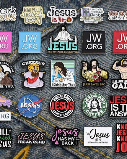 Faith-Inspired Jesus Enamel Pin Collection - Stylish Brooches for Spiritual Expression on Jackets and Backpacks