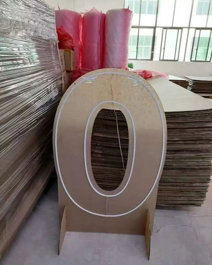 Customizable Neon LED Number Sign Set - Illuminated Decor for Events and Home