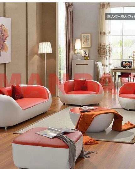 Sophisticated Italian Leather Modern Lounge Seating