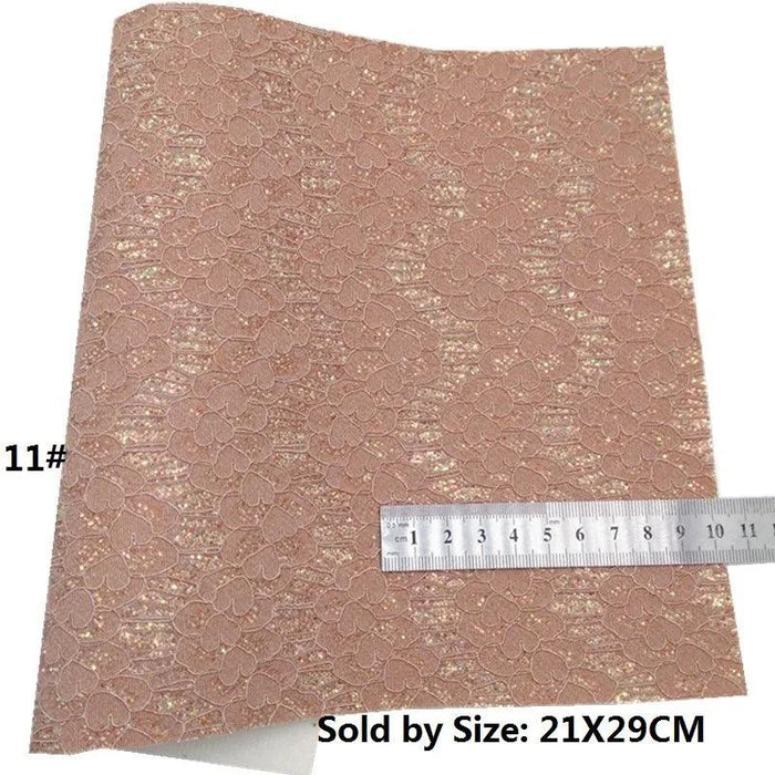 Glittery Pink Tiger & Serpent Faux Leather DIY Crafting Set
