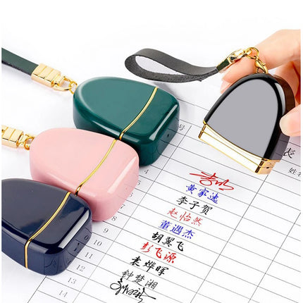 Personalized Name Stamp with Keychain for Clothing & Paper