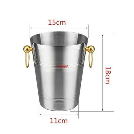 Majestic Deer Head Ice Bucket: Luxurious European Charm in Dual-Tone Design