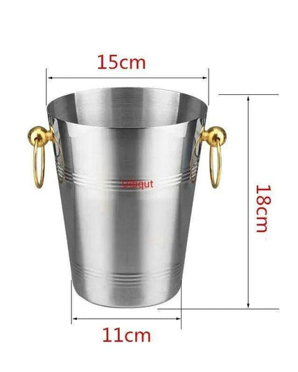 Majestic Deer Head Ice Bucket: Luxurious European Charm in Dual-Tone Design