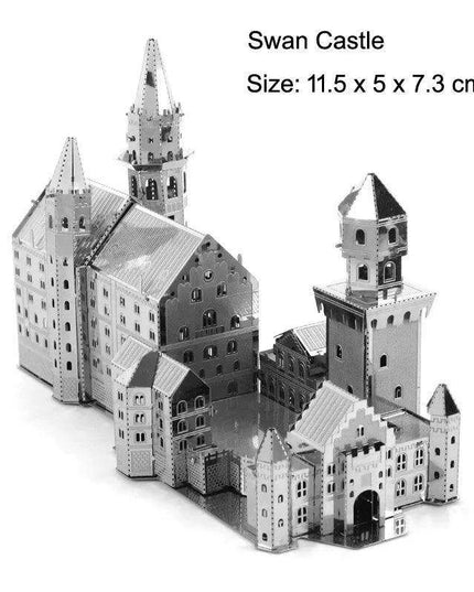 Global Landmark 3D Metal Puzzle Set: Construct and Discover Iconic Structures