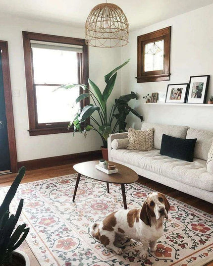 Exquisite Handcrafted Bohemian Area Rug - Timeless Luxury Collection