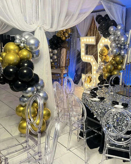 Modern 32-Piece Clear Acrylic Stacking Stools for Events