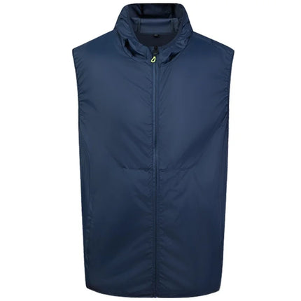 Men's Hooded Cooling Vest - Sleeveless Summer Workwear