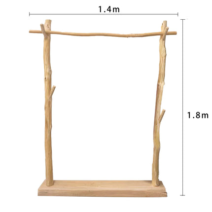 Hongding2 Japandi Style Clothes Rack - Stylish Wood Design & Display