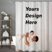 Custom Photo Waterproof Shower Curtain – Personalized Print, 9 Sizes