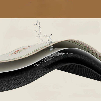 Tranquil Harmony Diatom Mud Tea Ceremony Mat - Elegant Absorbent Home Decor for Tea Aficionados