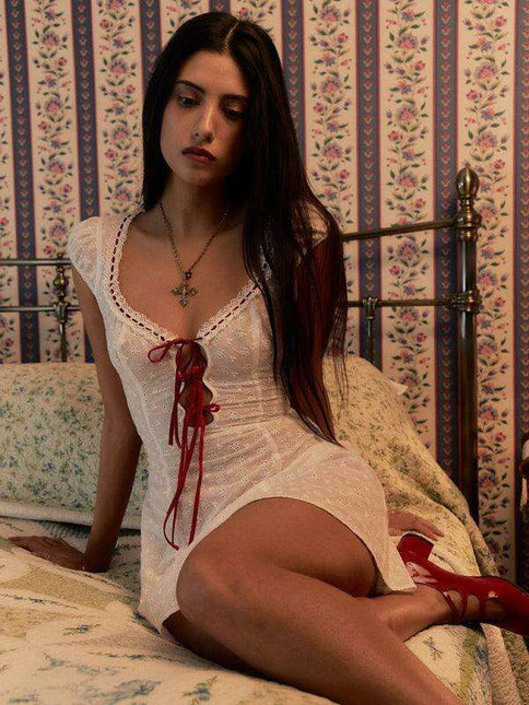 Seductive Sheer Strap Bodycon Dress