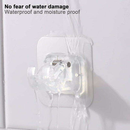 Heavy-Duty Waterproof Curtain Rod Brackets with Easy Peel-and-Stick Installation