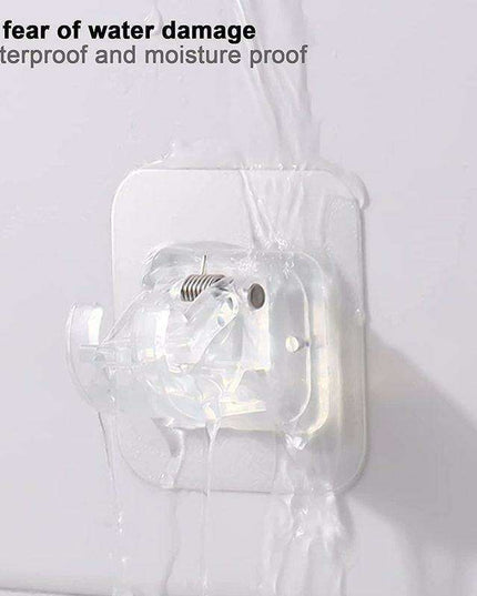 Heavy-Duty Waterproof Curtain Rod Brackets with Easy Peel-and-Stick Installation