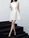 Backless A-line Mini Evening Dress with Bowknot