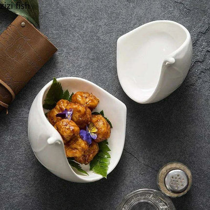Chic Irregular Shaped Ceramic Plate Collection for Elevated Dining