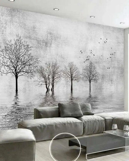 Tranquil Tropical Oasis 3D Wall Mural - Custom Sizes Available