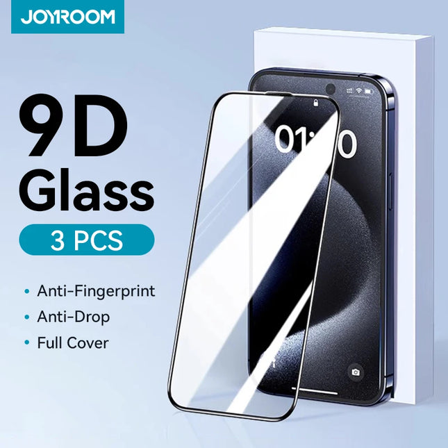 Joyroom HD Tempered Glass Screen Protector for iPhone 11-16, 3pcs