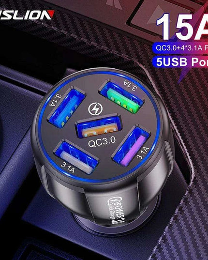 Multi-Device Quick Charge USB Car Charger for iPhone 12 and All Smartphones - Your Ideal Travel Companion