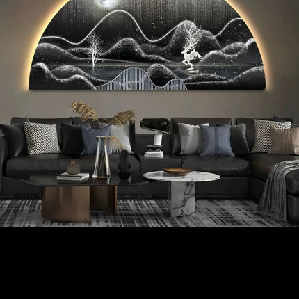 LED Reindeer Wall Art with Ambient Light