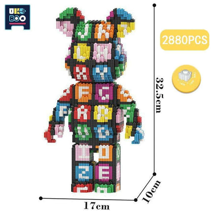 Adorable Bear Cub Building Block Set with Easy Storage - Inspire Creativity and Learning