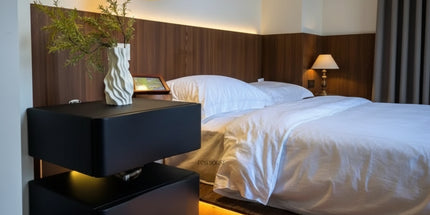 Italian Creative Design Luxury Bedside Table Solid Wood Cream Suspended Night Stand Modern Bedroom Furniture High End Cabinet italian-creative-design-luxury-bedside-table-solid-wood-cream-suspended-night-stand-modern-bedroom-furniture-high-end-cabinet