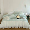 Blue / King Size 4pcs / Fitted Bed Sheet