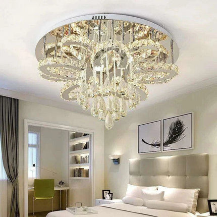 Elegant RGB Dimmable Crystal Ceiling Light for Modern Homes