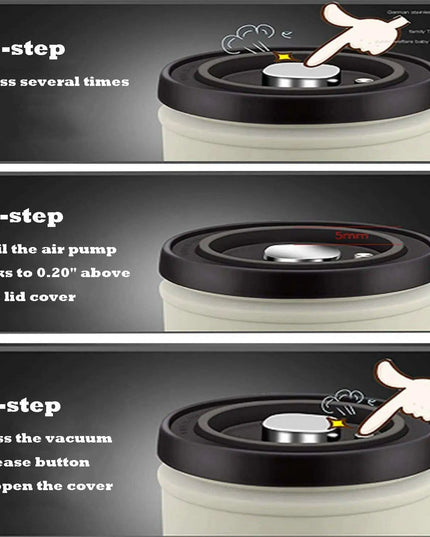 Premium Stainless Steel Coffee Storage Canister Set with CO2 Release Valve - Maximize Freshness & Kitchen Organization